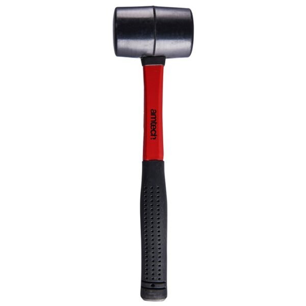 Amtech 8oz (225g) Black rubber mallet with fibreglass shaft - Image 3