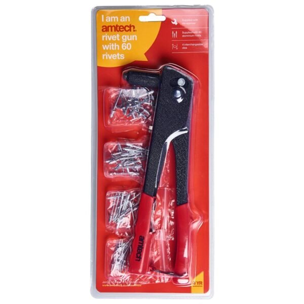 Amtech Rivet gun with 60 rivets - Image 2
