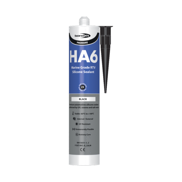 HA6 RTV Silicone 310ml Black