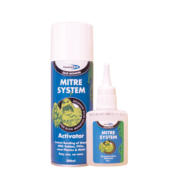 Mitre Kit Adhesive 200ml + 50g Clear