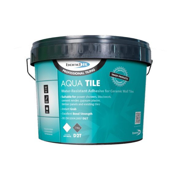 Aqua-Tile Water-Resistant Wall Tile Adhesive 15Kg Off White