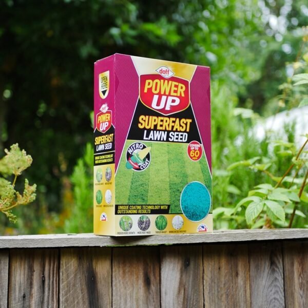 Doff New power up superfast lawn seed with nitro-coat