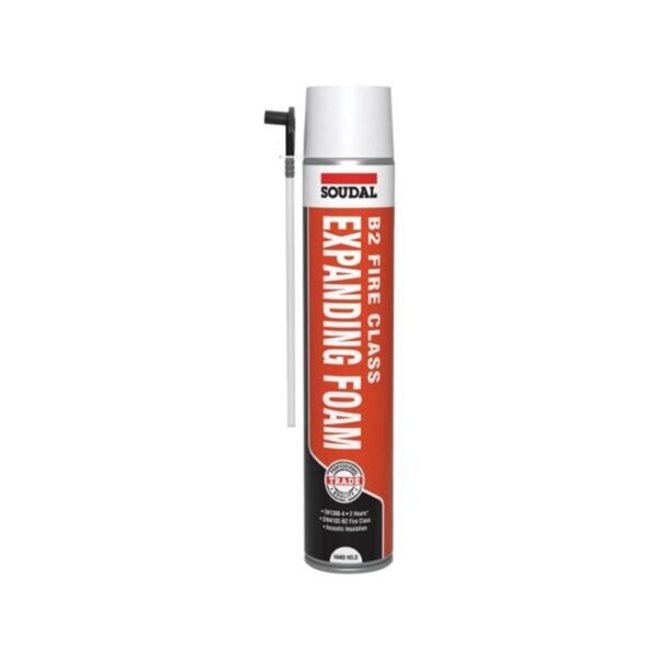 Soudal B2 fire & acoustic expanding foam - hand held champagne (750ml )