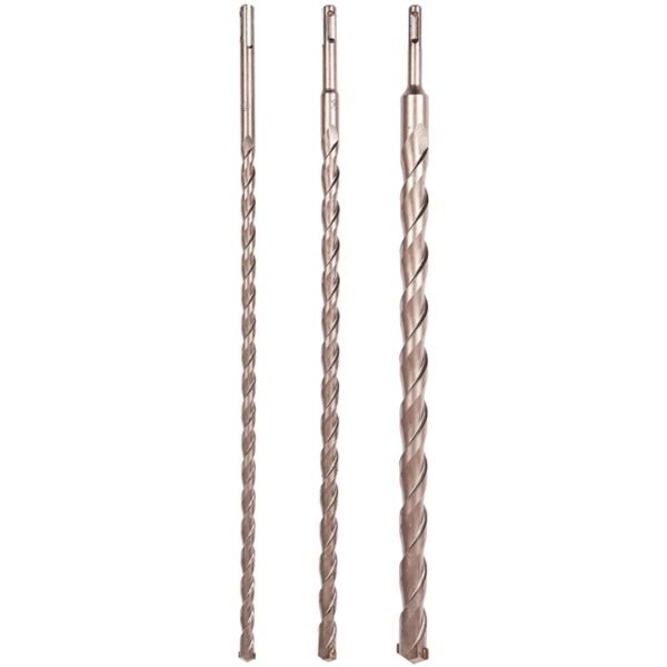 Amtech 3 Piece 450mm (18") SDS drill bit set - Image 3