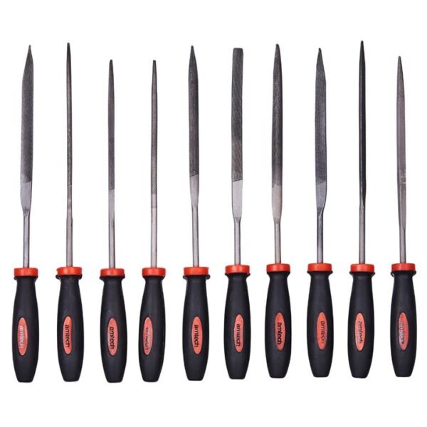 Amtech 10 Piece 140mm (5.5") needle file set - Image 3