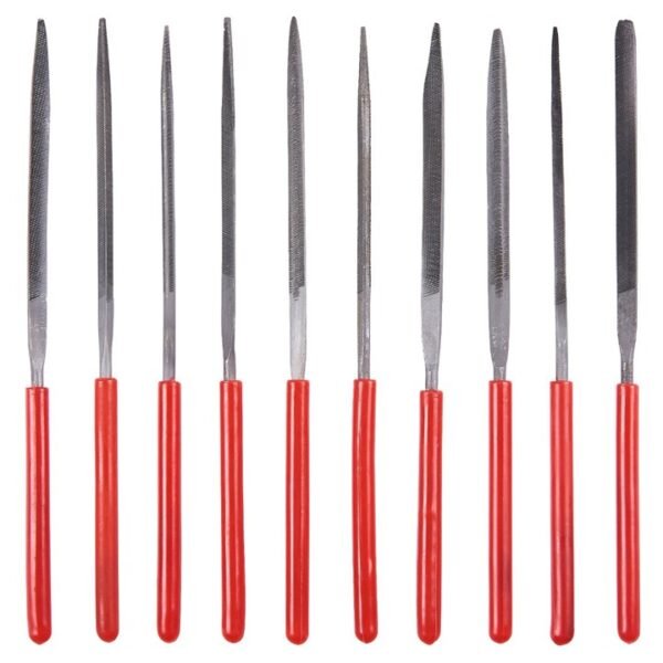 Amtech 10 Piece 140mm (5.5")steel needle file set - Image 3