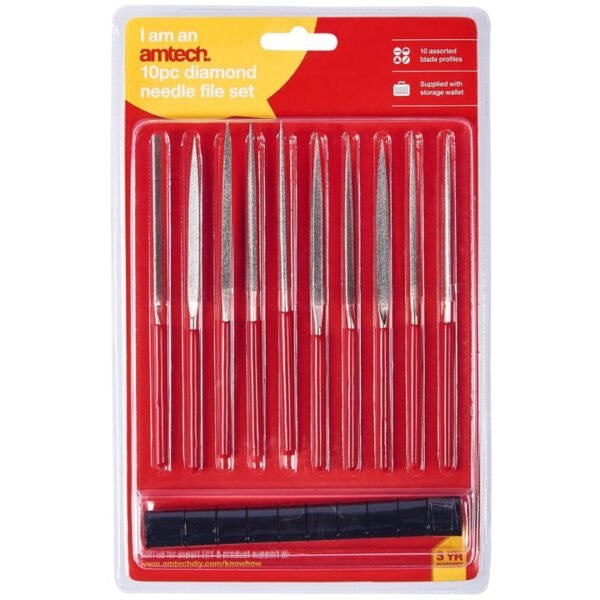 Amtech 10 Piece diamond needle file set - Image 2