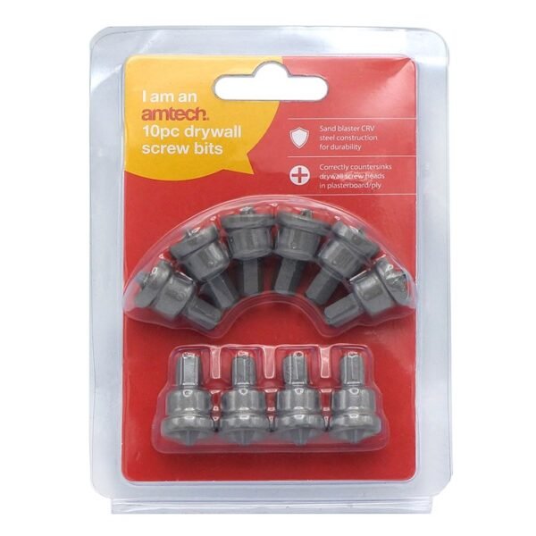 Amtech 10 Piece drywall screw adaptor set - Image 2