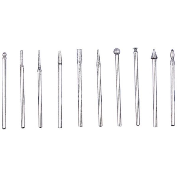 Amtech 10 Piece diamond burr set - Image 3