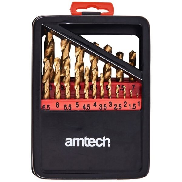 Amtech 19 Piece titanium coated drill bit set - Image 3