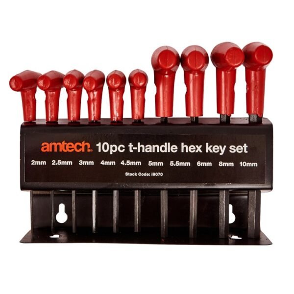 Amtech 10 Piece T-handle hex key set - Image 3
