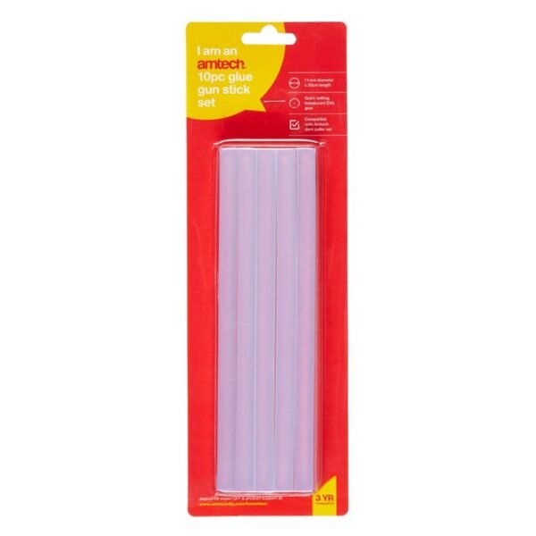 Amtech 10 Piece glue gun stick set (11mm X 200mm) - Image 2