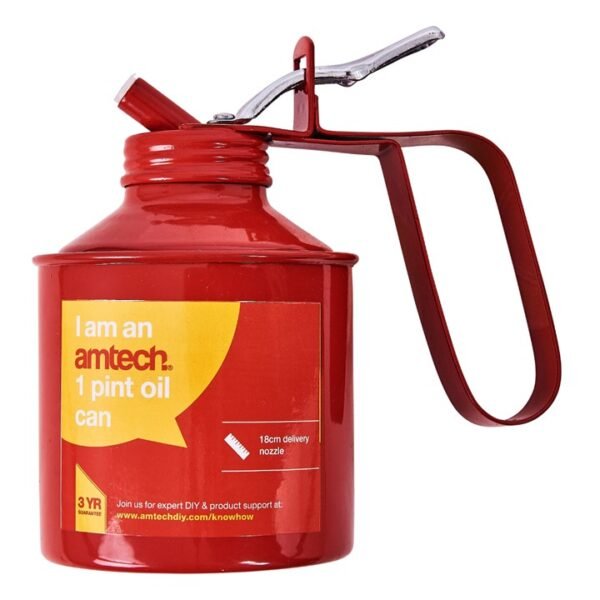 Amtech 1 Pint (0.56 litre) oil can - Image 2