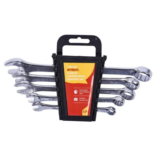 Amtech 5 piece combination spanner set