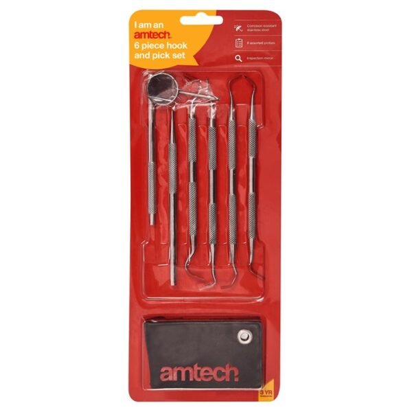 Amtech  6 Piece hook and pick set - Image 3