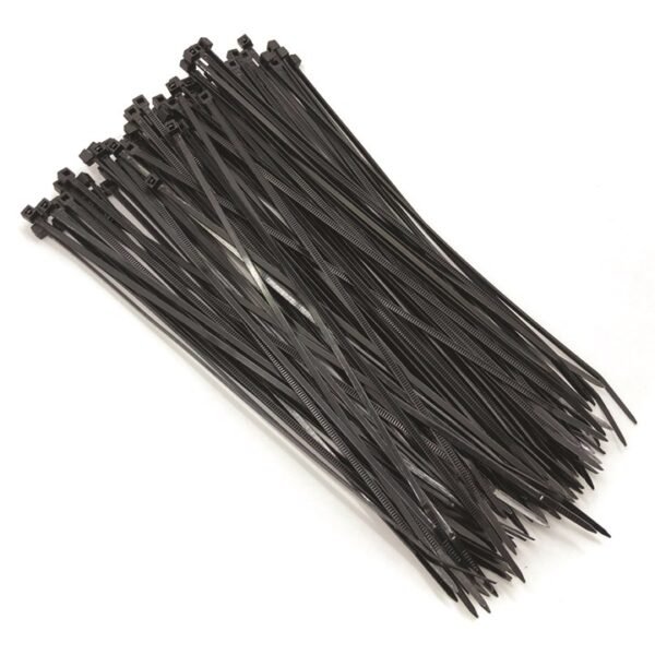 Amtech 100 Tie wraps (200mm x 2.5mm) - black