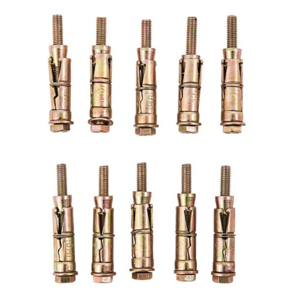 Amtech 10 Piece M6 x 60mm expansion bolts - Image 2