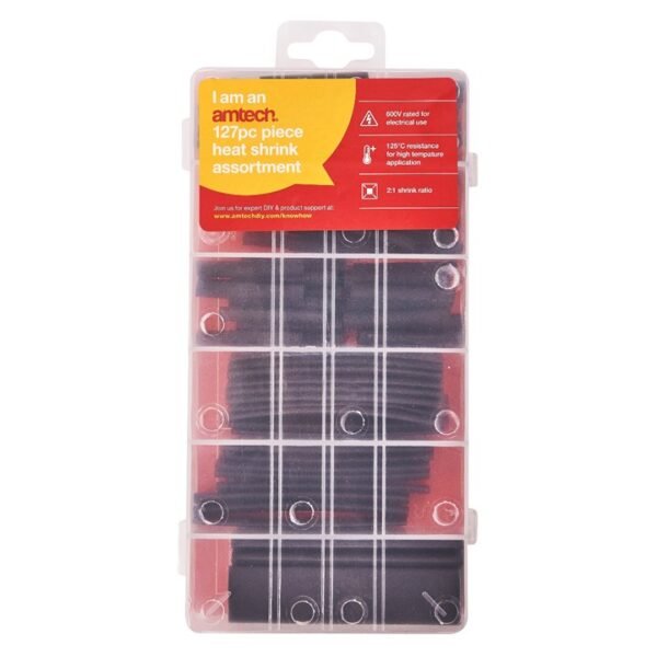 Amtech 127 Piece heat shrink assortment - Image 2
