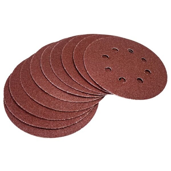 Amtech 10 x P60 grit circular sanding sheets (125mm diameter)