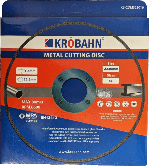 METAL CUTTING DISC - 230 X 22.2 X 1.6mm