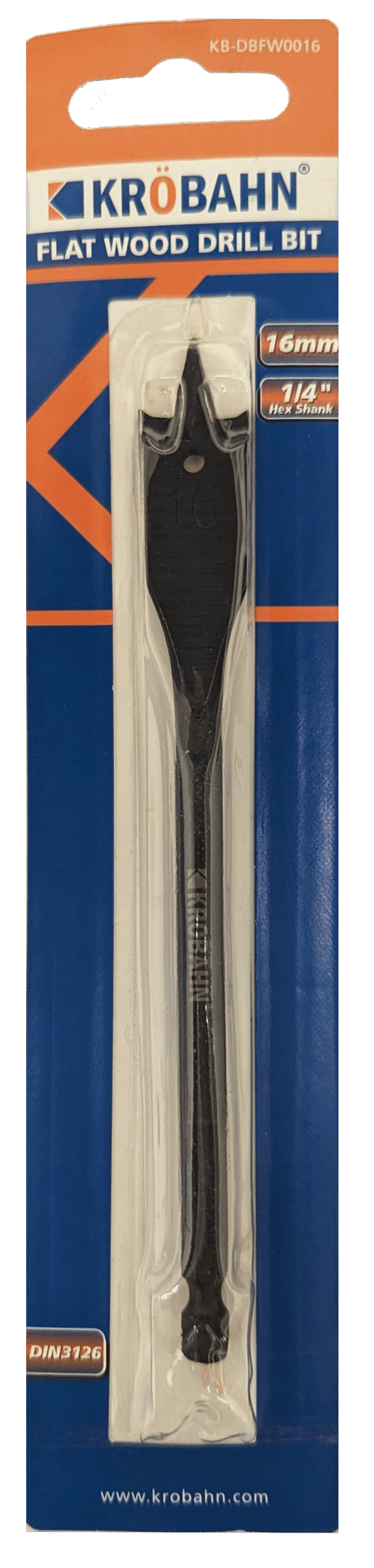 FLAT WOOD DRILL BIT 16mm - Image 2