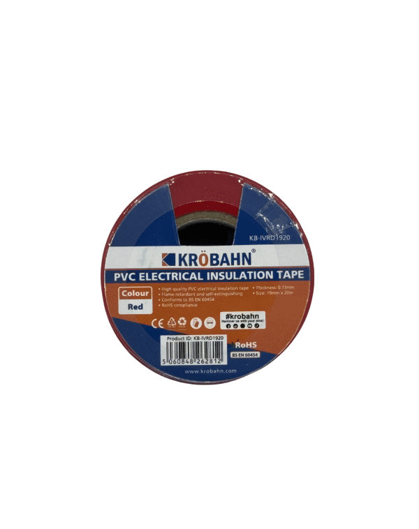PVC ELECTRICAL INSULATION TAPE 10 PACK - RED - Image 2