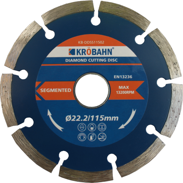 SEGMENTED DIAMOND CUTTING DISC 115x22.2x2mm