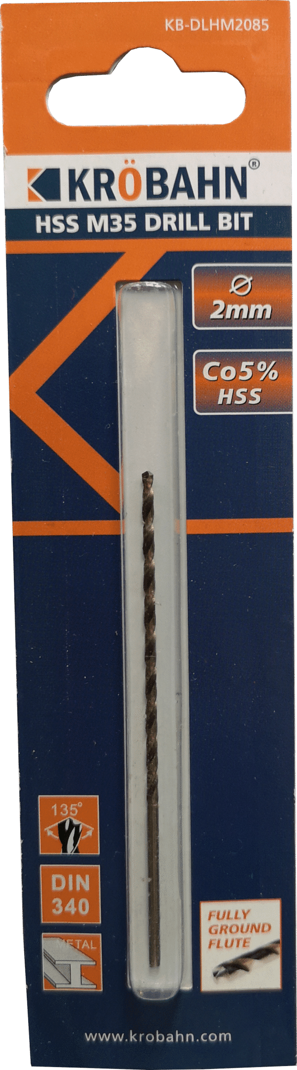 HSS COBALT DRILL BIT 2 x 85mm