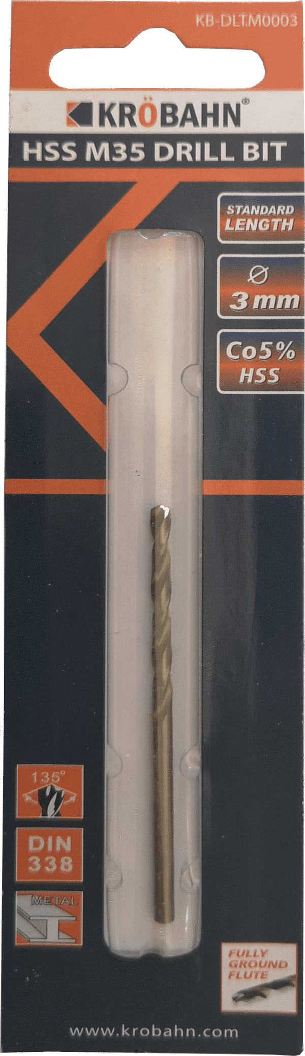 HSS COBALT DRILL BIT 3 x 61mm