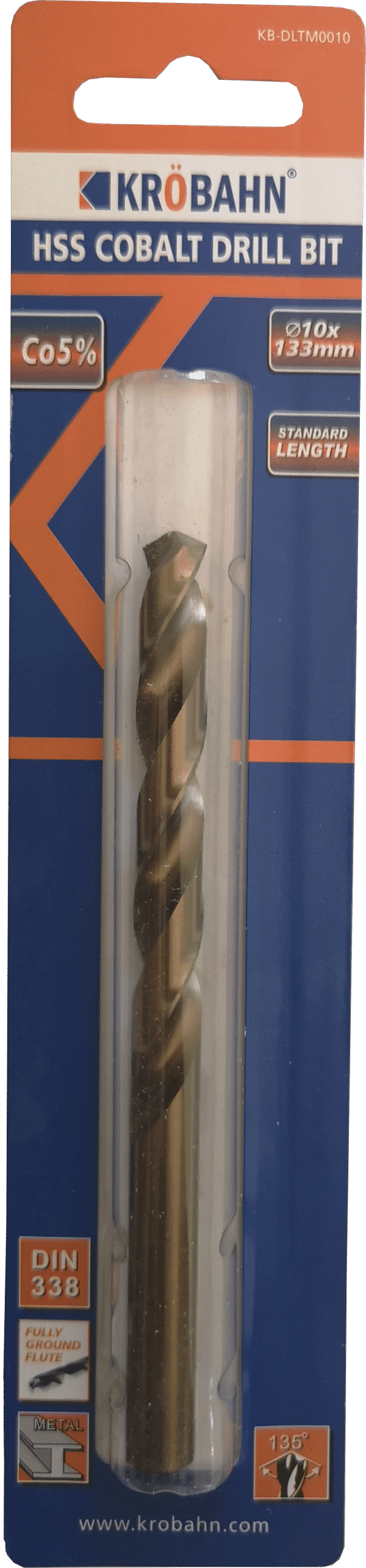 HSS COBALT DRILL BIT 10 x 130mm