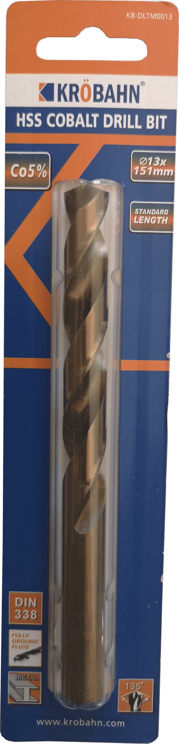 HSS COBALT DRILL BIT 13 x 151mm