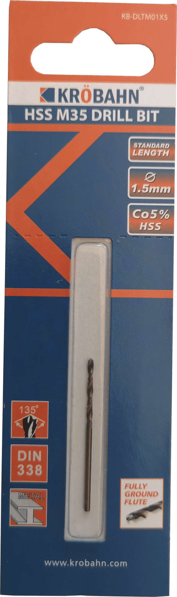 HSS COBALT DRILL BIT 1.5 x 40mm