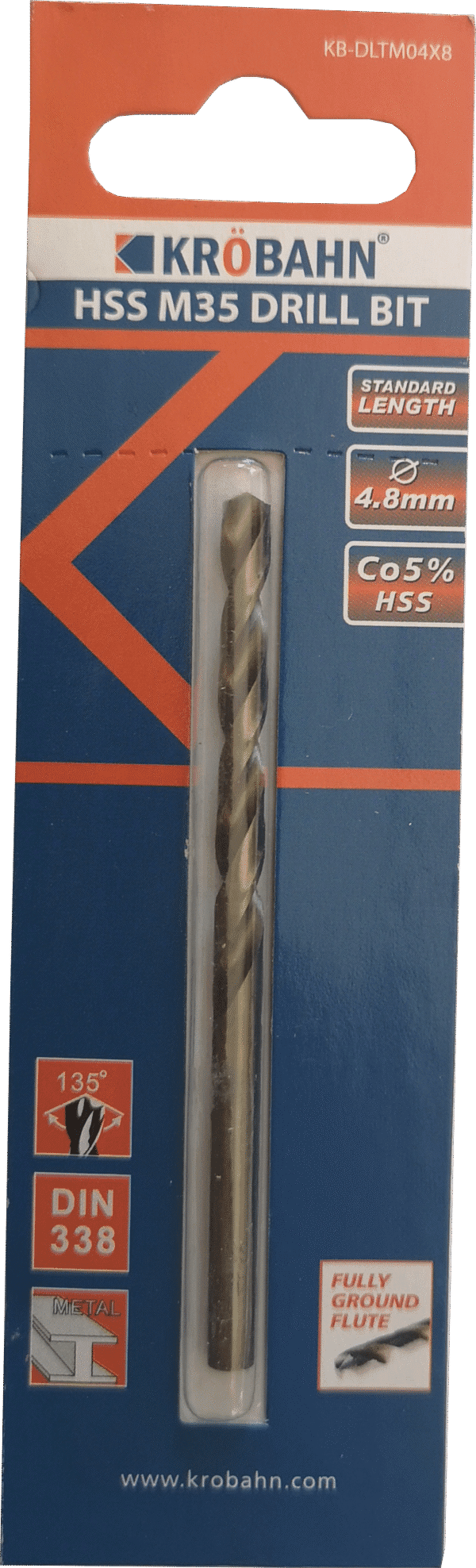 HSS COBALT DRILL BIT 4.8 x 86mm