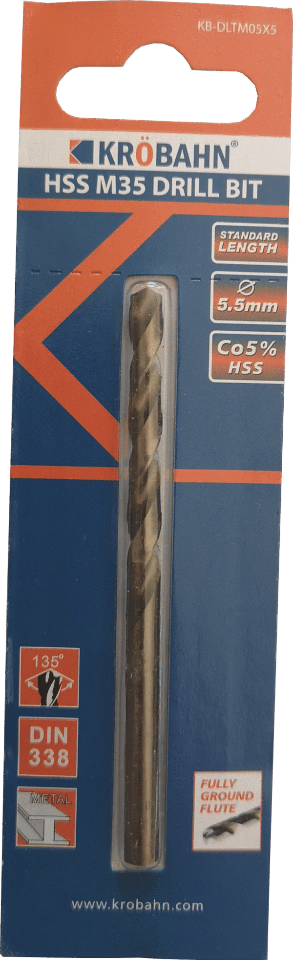 HSS COBALT DRILL BIT 5.5 x 93mm