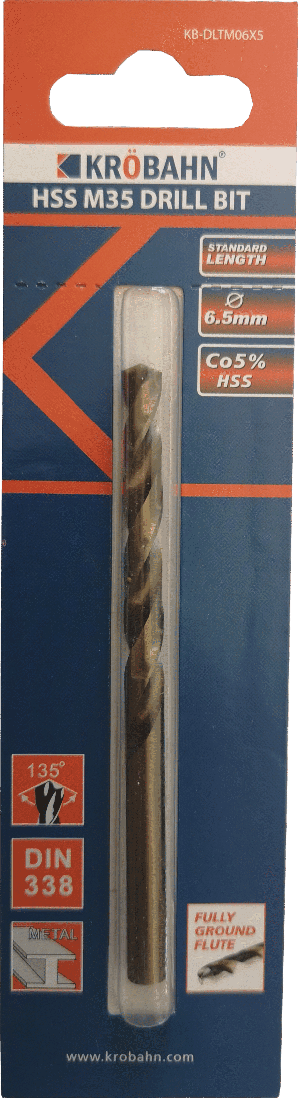 HSS COBALT DRILL BIT 6.5 x 98mm