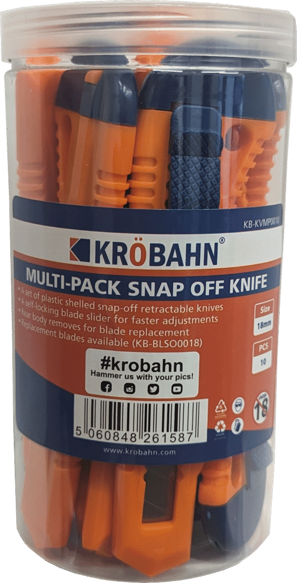 MULTI-PACK SNAP OFF KNIFE 18mm