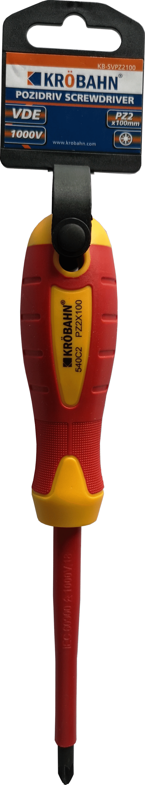 VDE POZIDRIV SCREWDRIVER PZ2 x 100mm