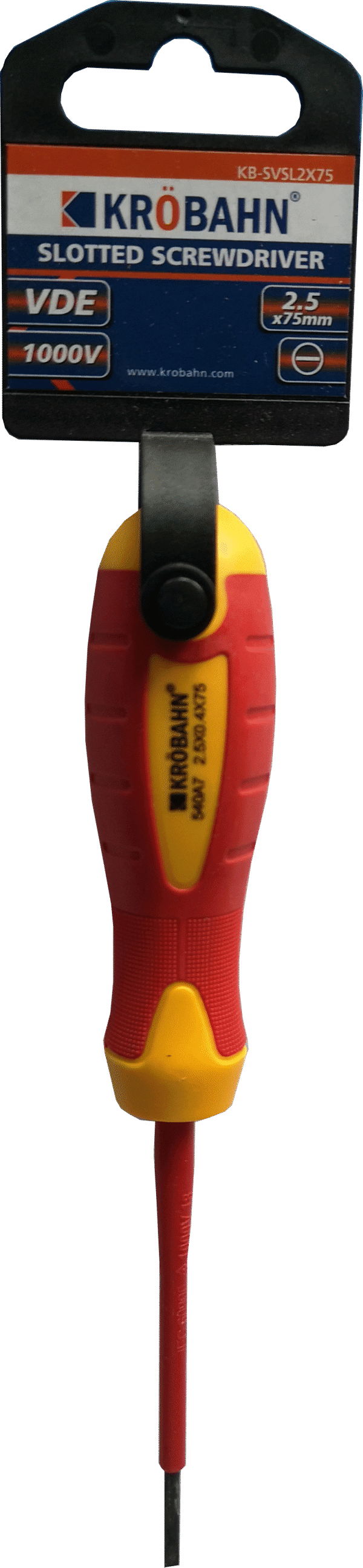 VDE SLOTTED SCREWDRIVER 2.5 x 75mm